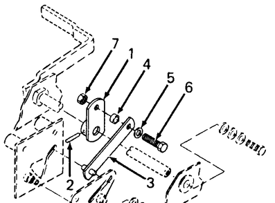 Pedal Neutral Return Diagram and Parts List for 1320 147008-207400-130232100-131232F100-139232100 Cub Cadet Lawn Tractor